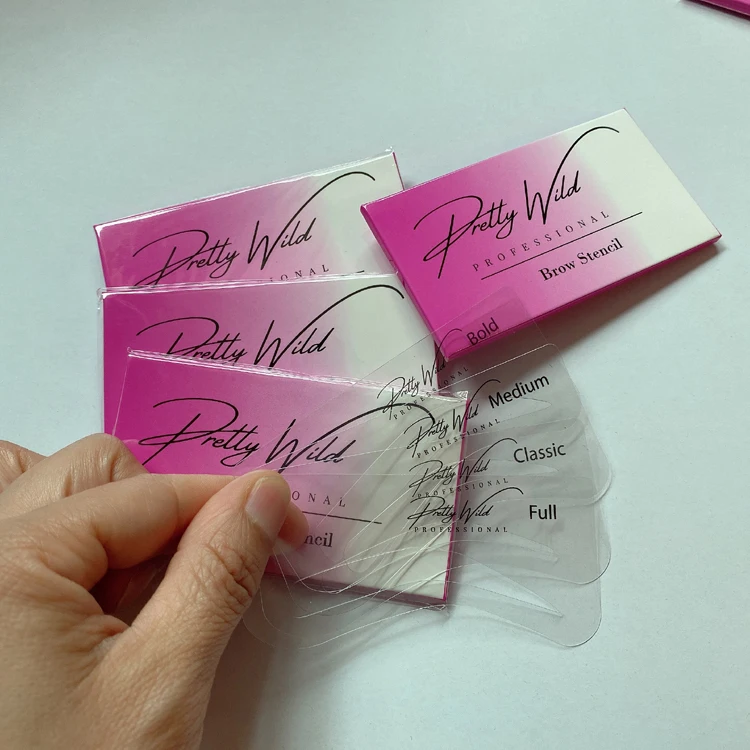 4Pcs Reusable Brow Stencils Template