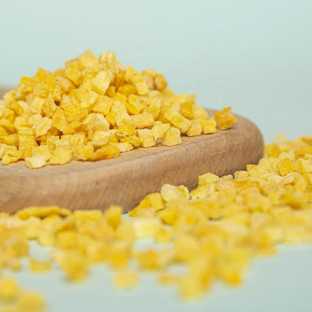 High Quality Freeze Dried Yellow Peach Freeze-dried Products Freeze Dried Yellow Peach Dice