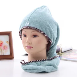Salon Household Super Absorbent Hair Drying Cap Head Hat Pink Spa Magic Towel Multi-colored Hair Drying Cap