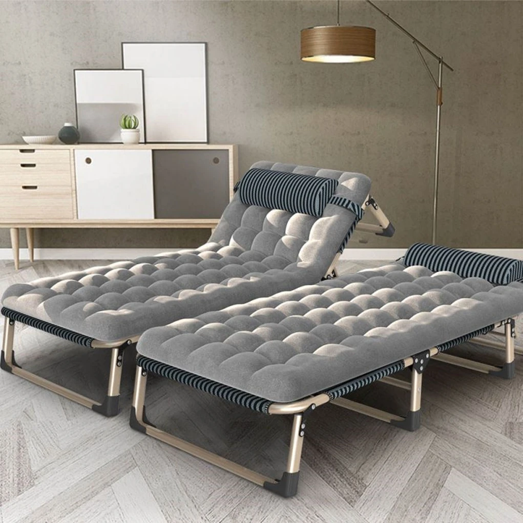 A Portable Single Bed with Soft Mattress and Multifunctional Design