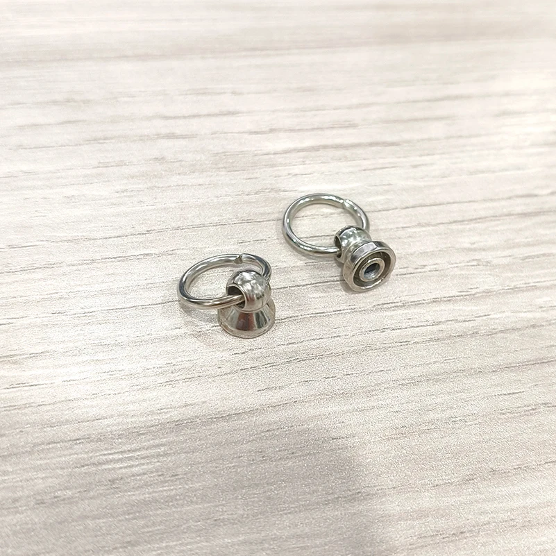 Metal bag rivet stud buckle Swivel screw stud button tote bag chain handle connector Hardware leather craft accessories