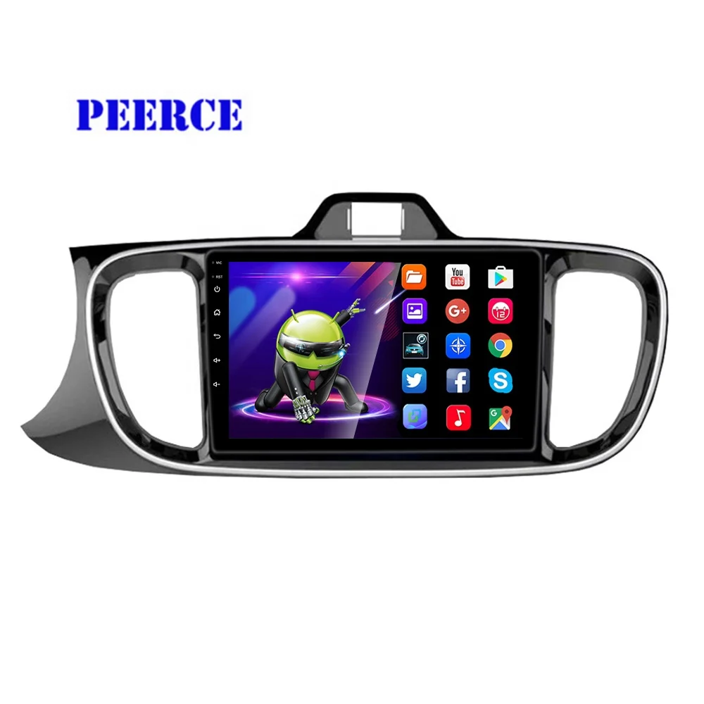 Best sellers 9 inch car video for KIA Pegas 2017-20 android GPS1+16GB WiFi touch screen car dvd player