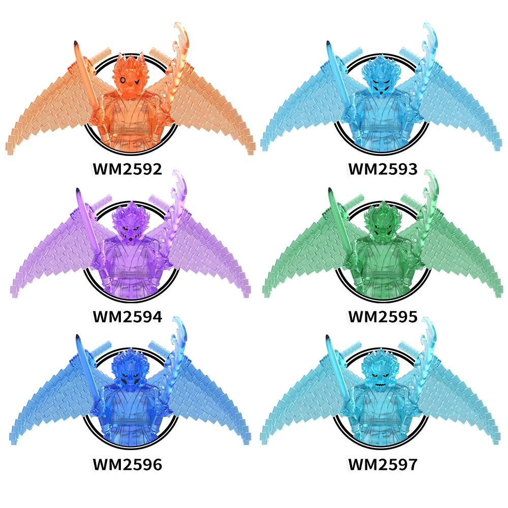 WM6167 Susanoo Uchiha Ninjutsu Japanese Anime Uzumaki Collect Educational Plastic Mini Building Blocks for Children Gift Toys