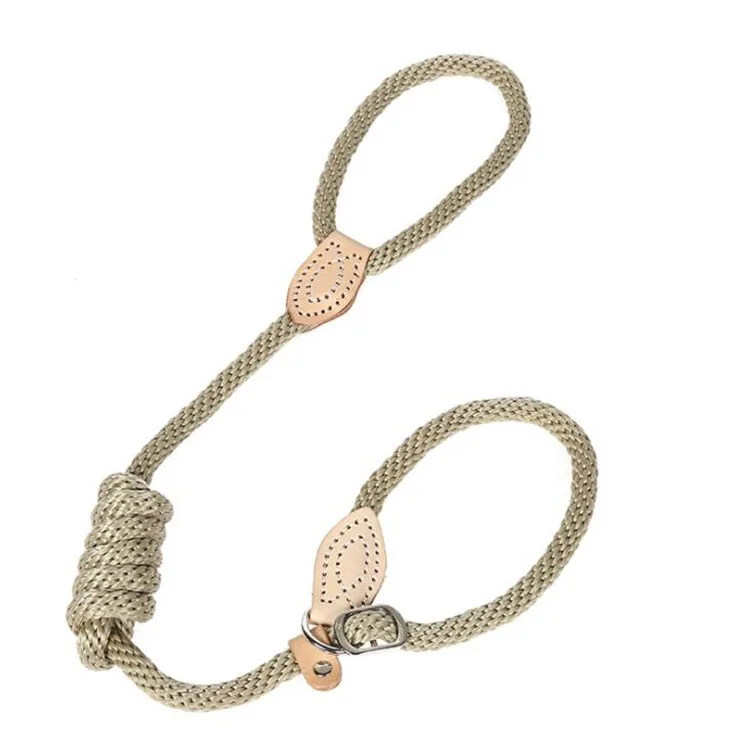 Knot Polypropylene Traction Rope Firmness Flax String Tighten Up Dog Collar Pet Chain
