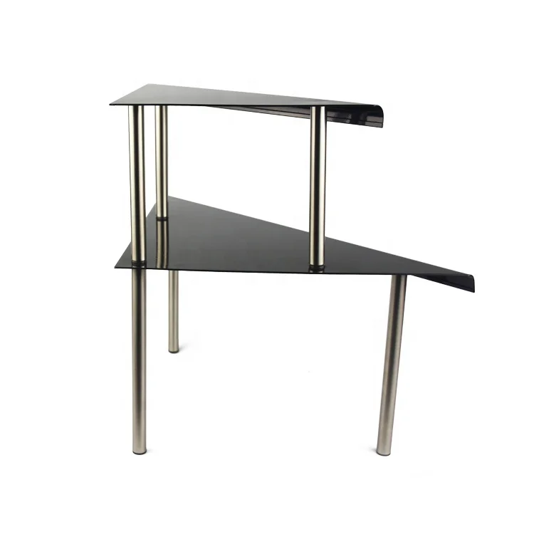 Kitchen Countertop Storage Organizer Creative Adjustable Rack Stainless steel Corner Shelf Standing Shelving Unit Spice Rack