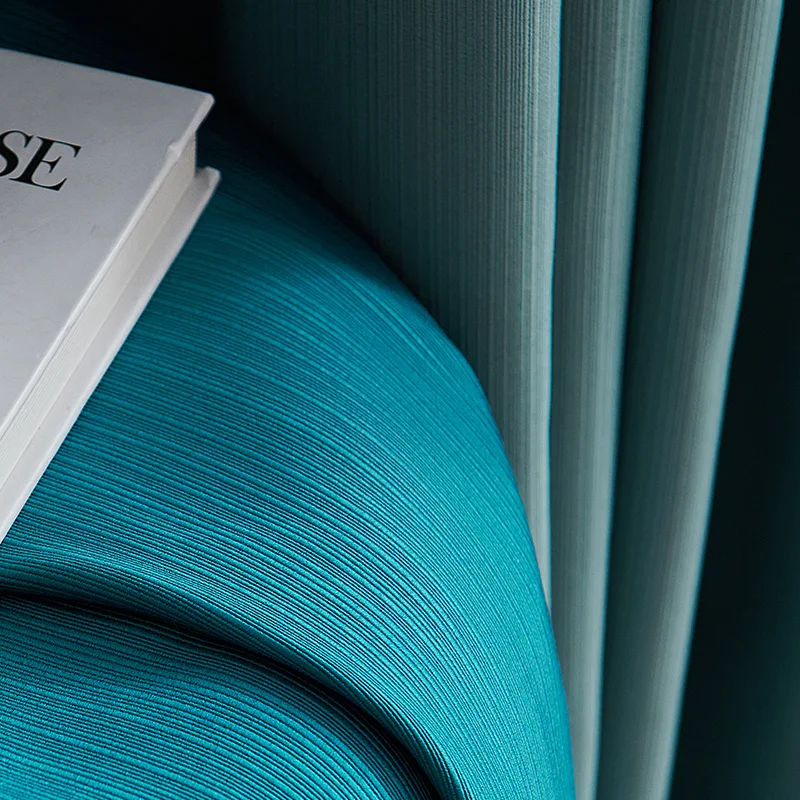 ZhongHua Forest Green Style Jacquard Good Quality  Fabric Curtain For Living Room
