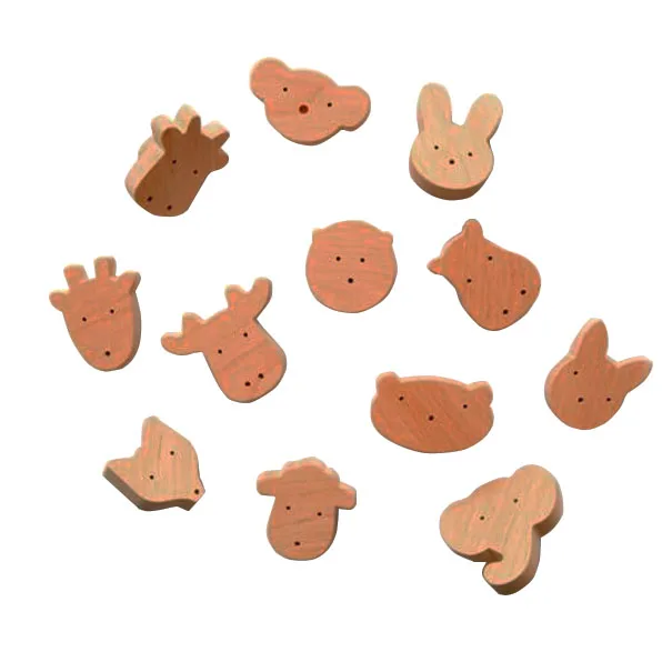 Деревянные настенные крючки для животных