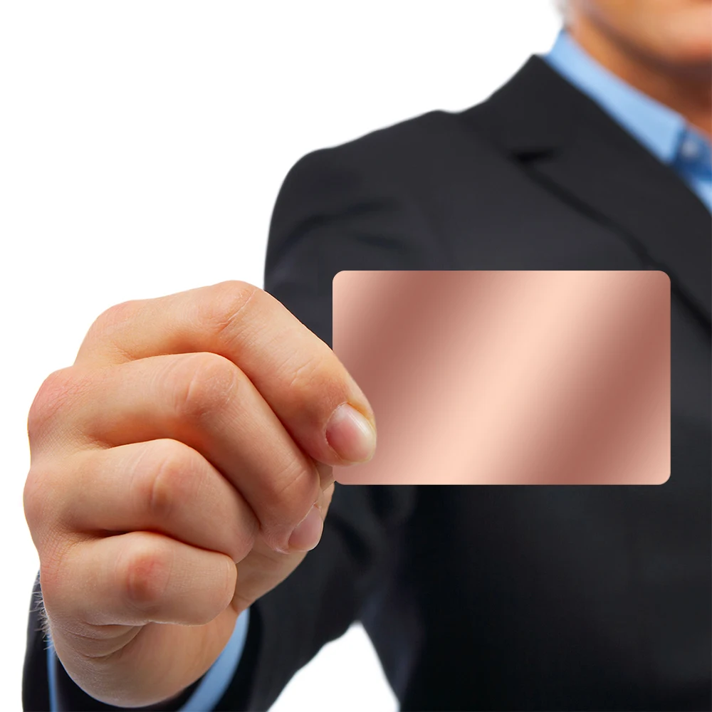 Customized Metal Cards Blank Business Cards Laser Engraved Factory direct sale Metal Card