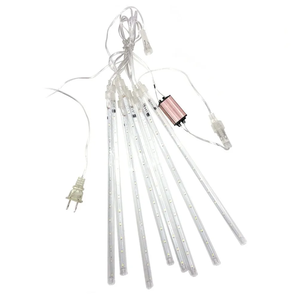 Outdoor waterproof 50cm 10 Tube 480 LED Christmas String Light Snow Falling Raindrop Icicle Meteor Shower Rain Light for garden