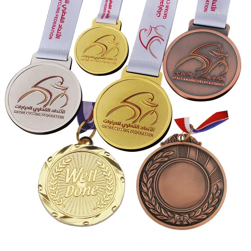 One-Stop Shopping  Custom Shape Souvenir Medal Order Blank Medals And Ribbons