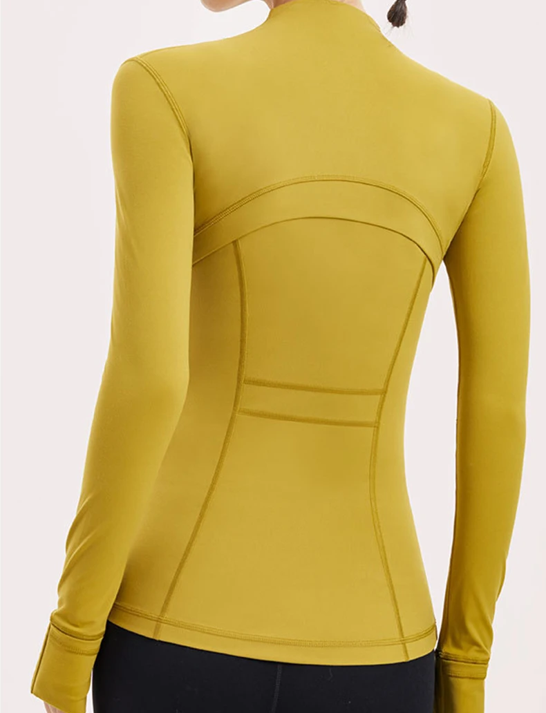 Lulu Women Jacket Fashion Spring and Autumn Tight-fitting Thin Sportswear Training Running Gym Yoga Solid Color Cardigan Jacket