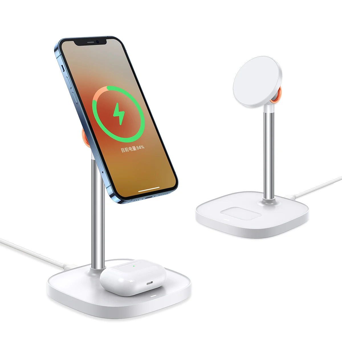 Magnetic Mobile Phone Holder Factory Wholesale 360 Adjustable Wireless Charger Phone Stand phone holder magnetic