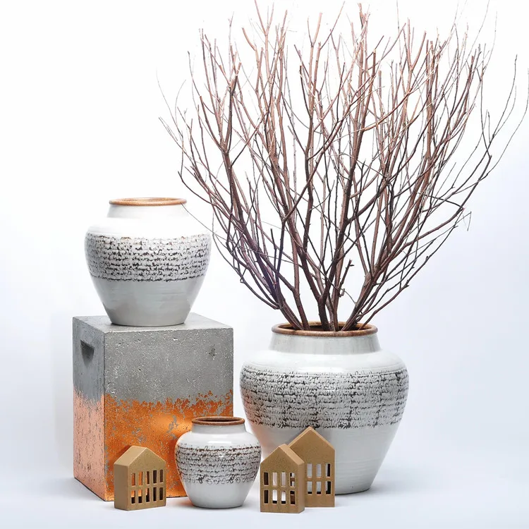 New nordic big ceramic pot plant vase home accessories home interior decor for living room decor interior