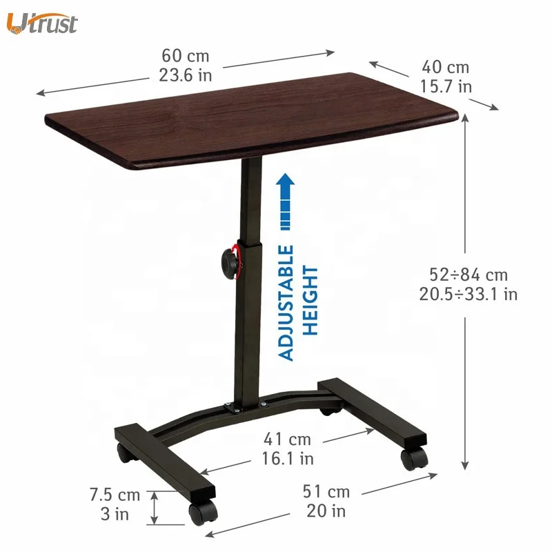 Durable comfortable cheap computer desk adjustable laptop table portable adjustable steering wheel laptop stand desk pc desktop