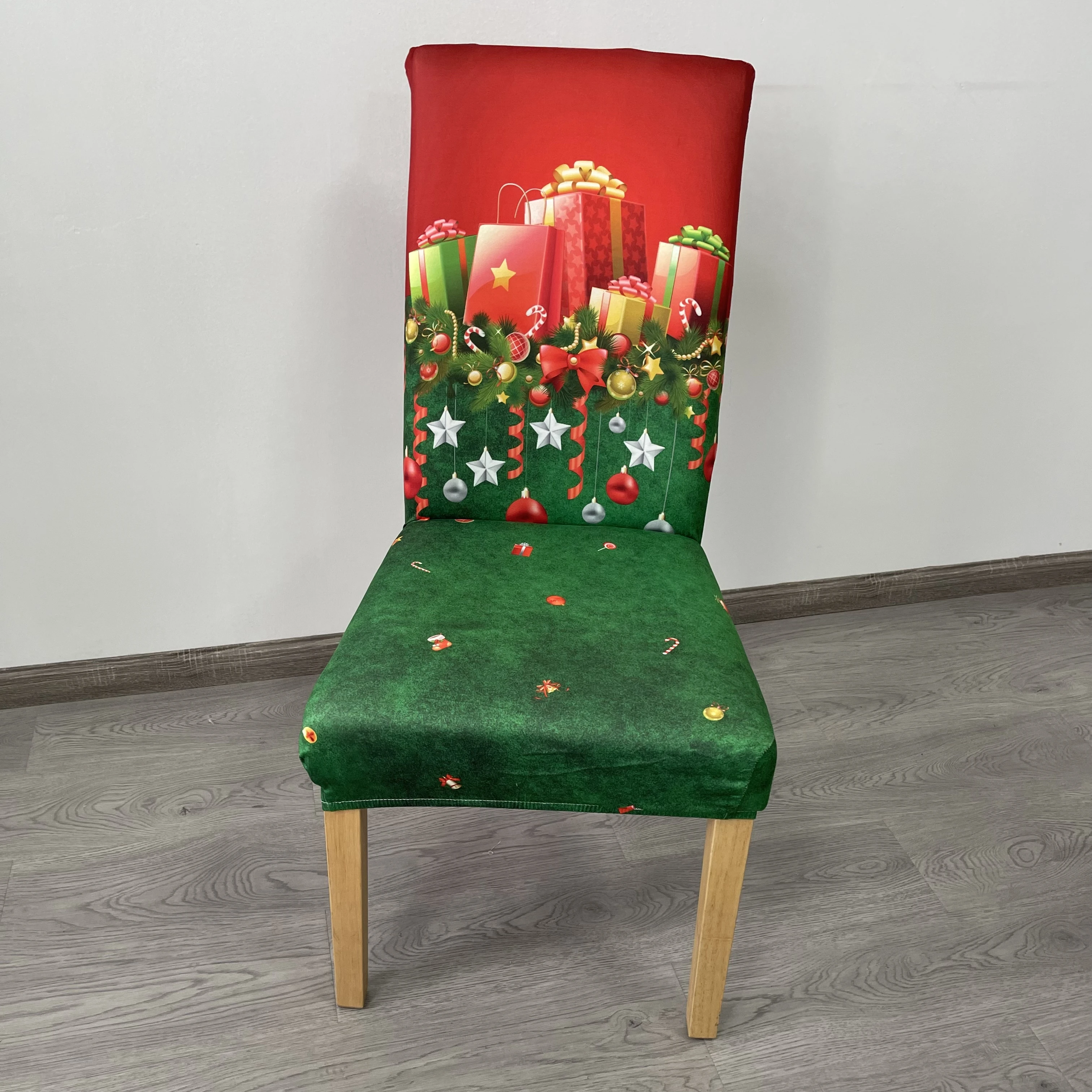Stretch Chair Covers Printed Stretchable Dining Chair Slipcover Washable Removable for Kitchen, Hotel, Restaurant