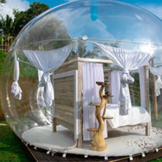 Диаметр 3 м наружная сторона прозрачный надувной воздушный купол палатка для продажи