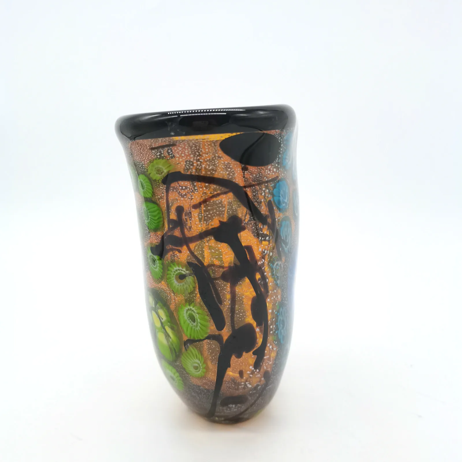 Hand Made Murano Glass Dome Vases for Flowers Home Decor