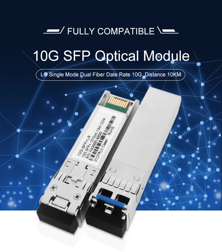 Factory Price 10Gb SFP LR  transceiver 10KM modulo transceptor sfp+TransceiverSingle ModelDual fiber DDM fiber optical Equipment