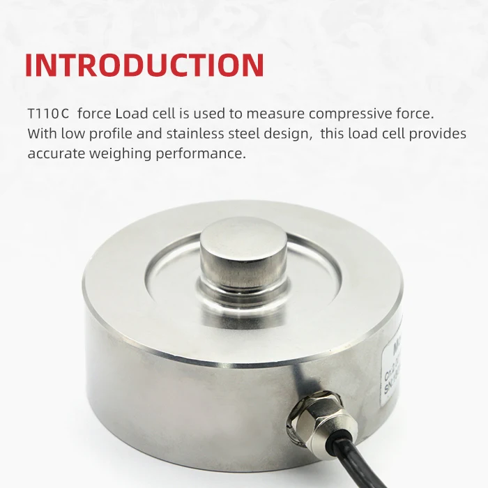 Professional Manufacturer SC T110c 1T 2.5T 5T 7.5T 15T  Accurate Low Profile Force  Cheap Price Of Load Cell Sensor
