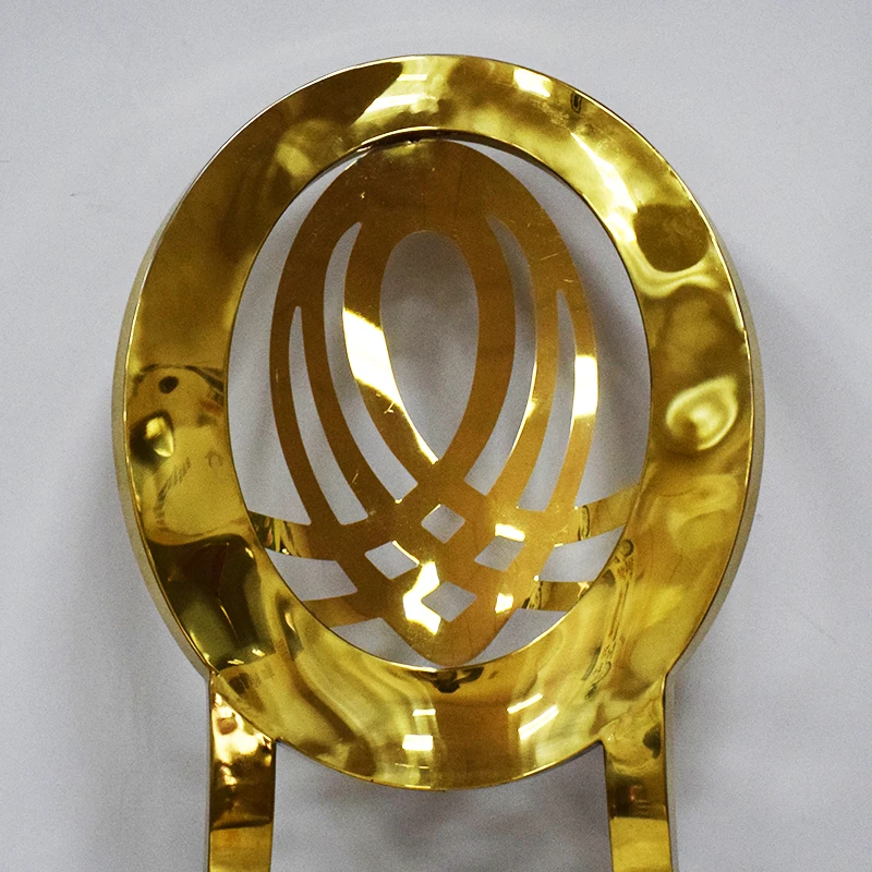 
New event design Wedding hotel golden stainless steel dining Chair JC-SS01 