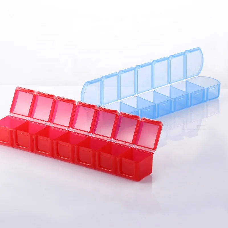 Gold Labels Child Pastillero Travel Monthly Mini Cute Pink Logo Stickers Medicines Selling Pill Box