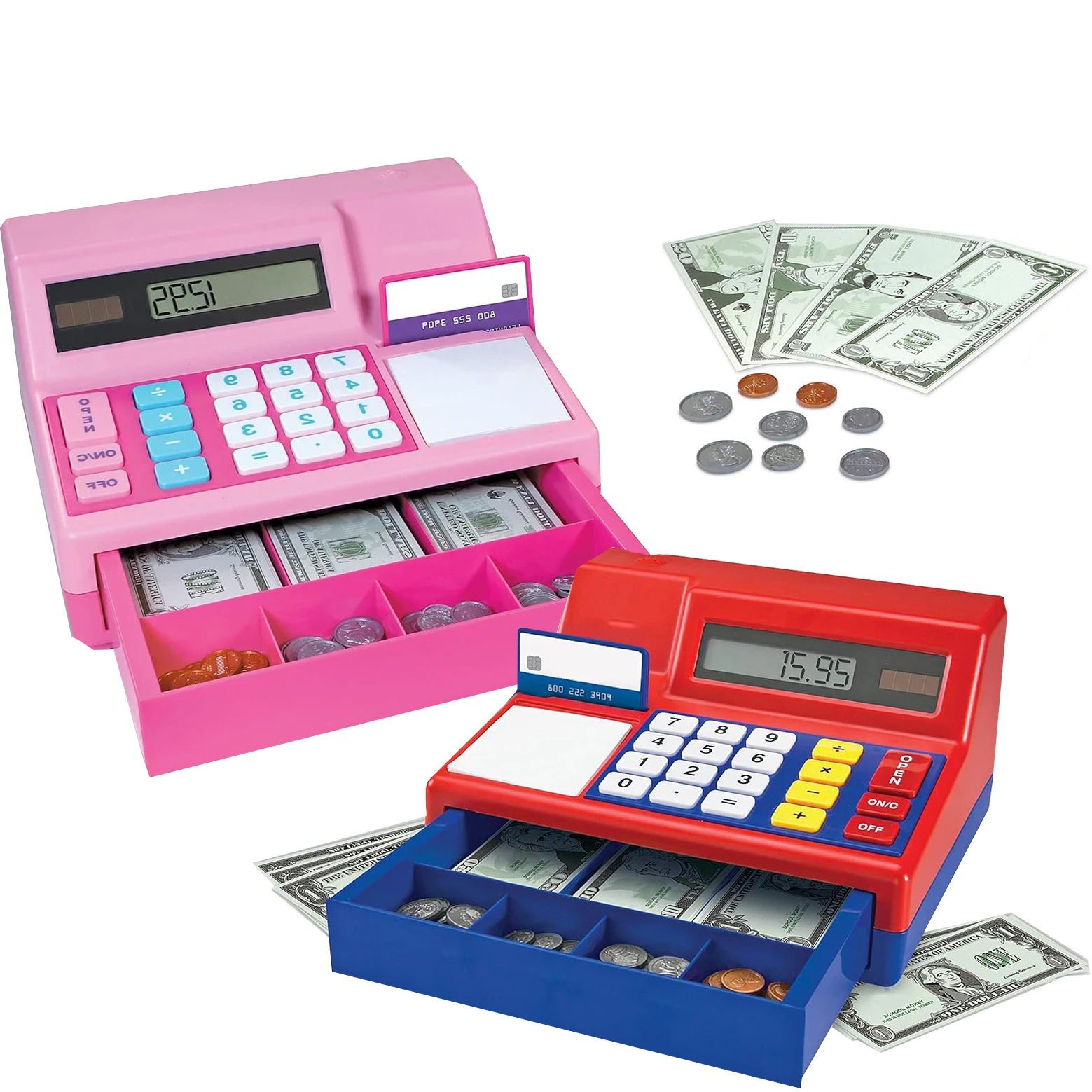 New Product Cash Register Pos Machine Pretend Play Plastic Educational Toy Set For Kids Pretend Play Toys
