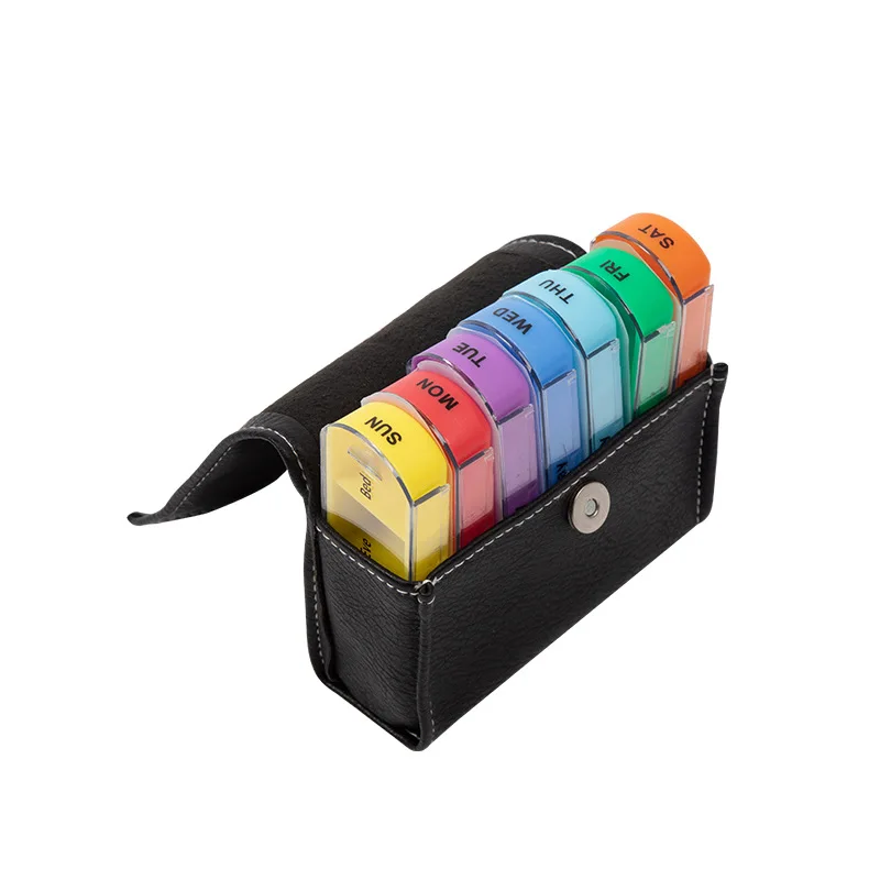 medicine pp novelty boxes drawer box pill 7 days 4 times pill storage case 21 compartment pill cases with waterproof