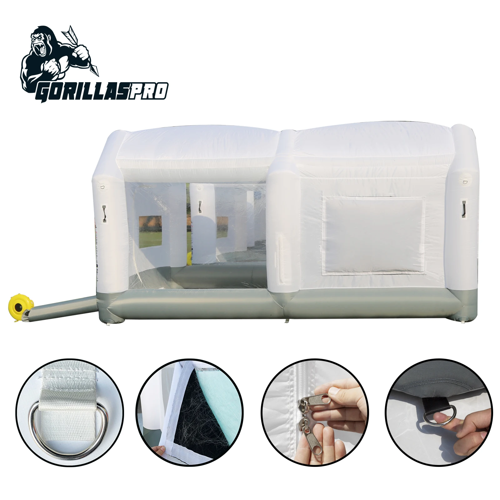 GORILLASPRO заводская цена 16.5x10x8ft надувная покрасочная камера