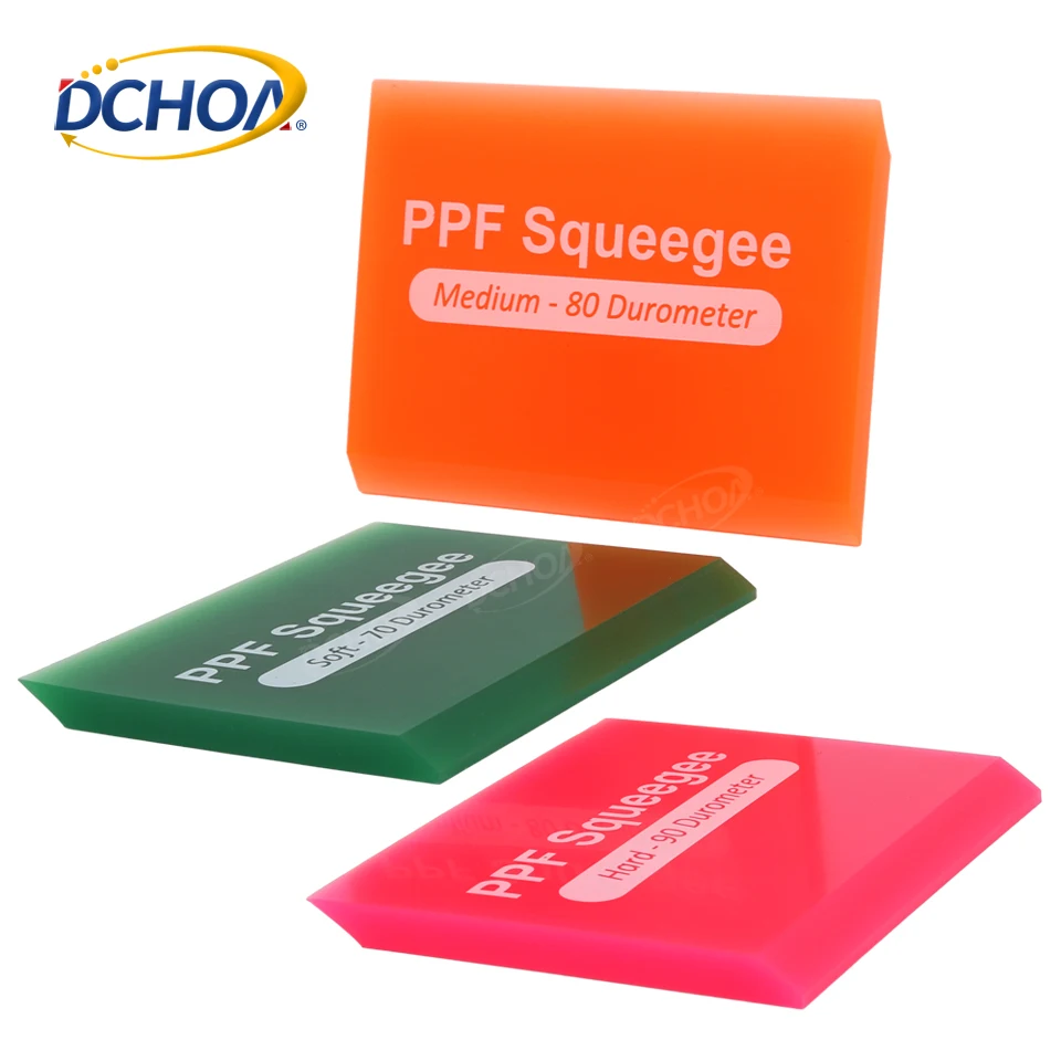 DCHOA Car Wrapping Tools 70 80 90 Durometer Ppf Squeegee Rubber Squeegee Window Tinting