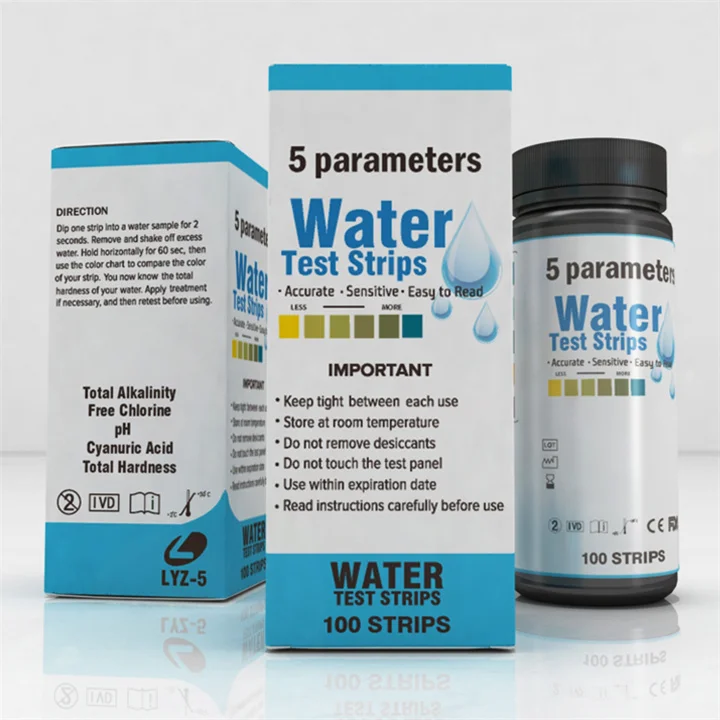1- 5 Parameters Water test Kit Total Alkali Residual Chlorine PH Nitrite Hardness