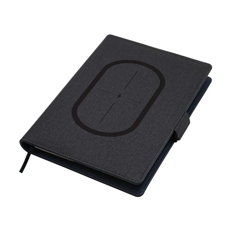 2022 Новый Powerbank записные книжки 8000mA Беспроводное зарядное устройство планировщик с держателем для телефона A5