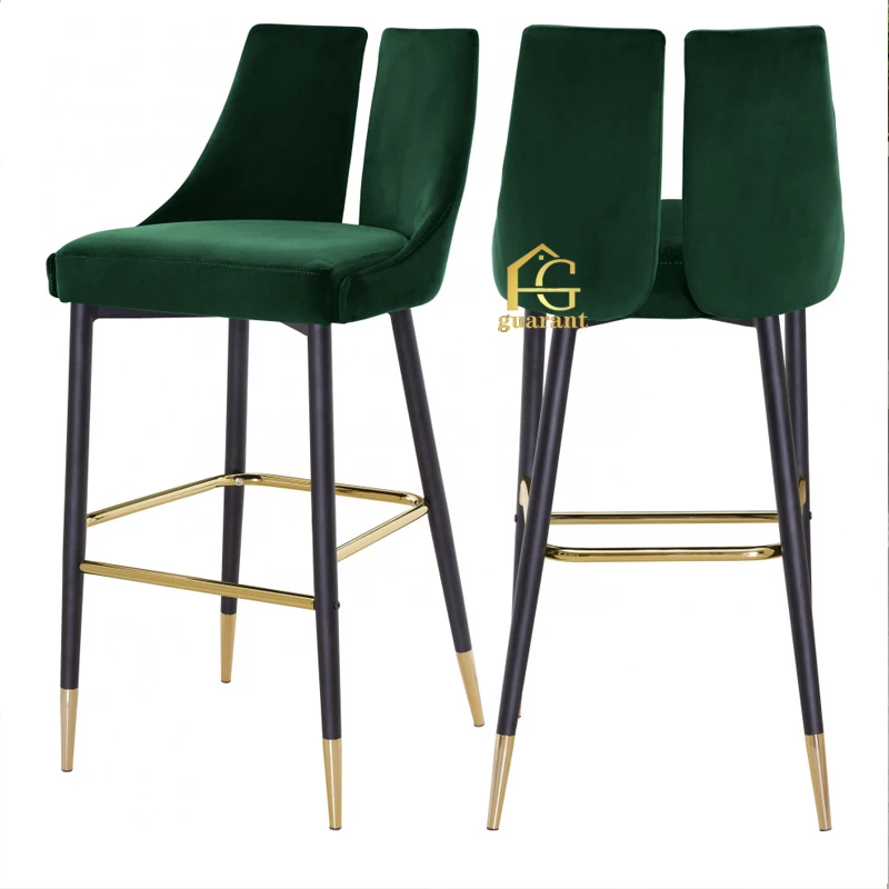 Bar Counter Wholesale French Tall Table Restaurant Furniture Iron Luxury High Modern Gold Metal Stool Chair Bar
