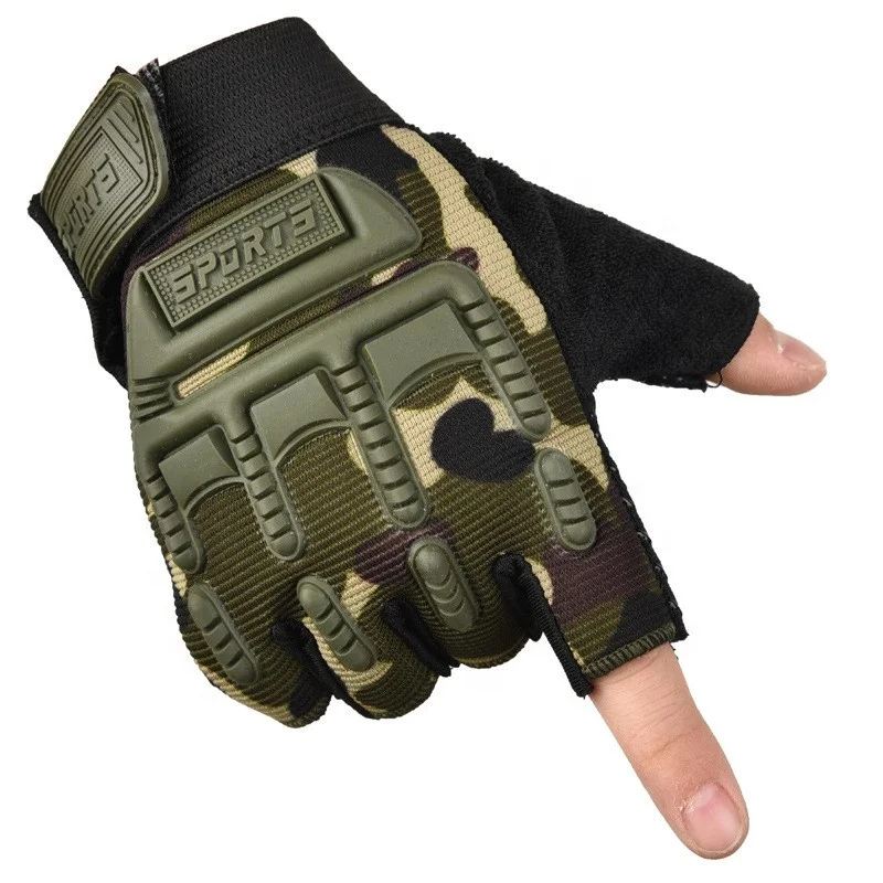 Kids Half Finger Non Slip UV Protection Bike Riding Shockproof Sports Training Cycling Gloves Mittens For Outdoor Skateboard