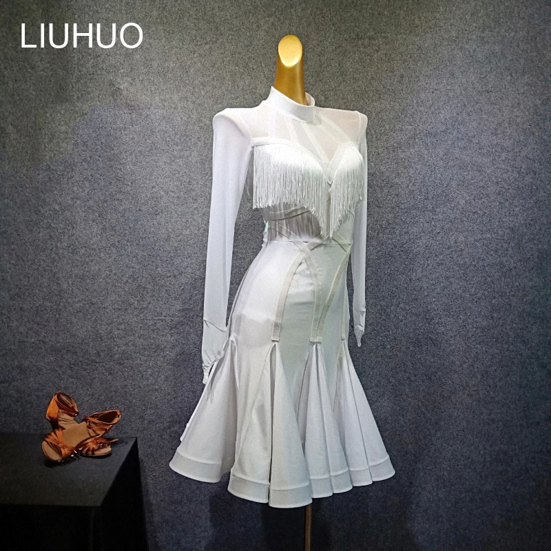 LIUHUO girls ballroom dress Dance wear Salsa women waltz dance costume Latin dress