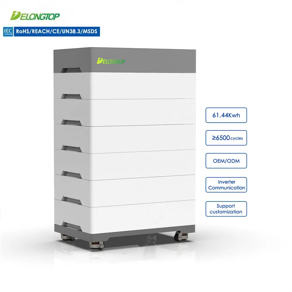 All In One Stack 10kwh 20kwh 30kwh 40kwh Stackable Lithium Solar Battery 200v 512v 50A Energy Storage Battery Wholesale Price