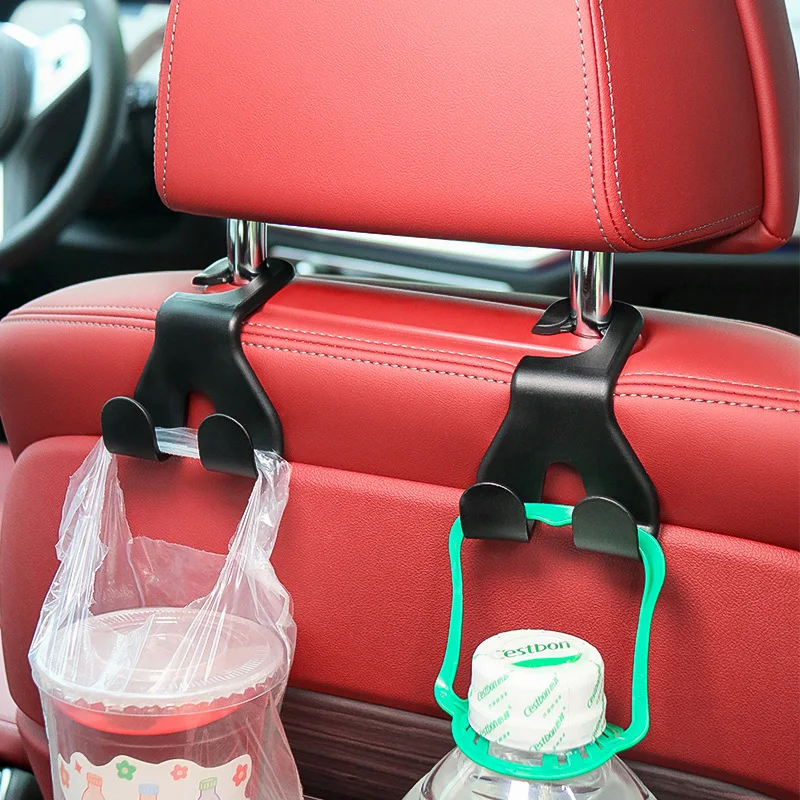 Universal hot selling portable multifunctional ABS black car back seat hook