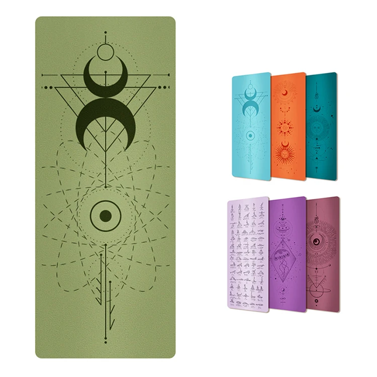 Biodegradable High Solid PU Rubber Yoga Matte Frosted Polyurethane Leather Yoga Matts