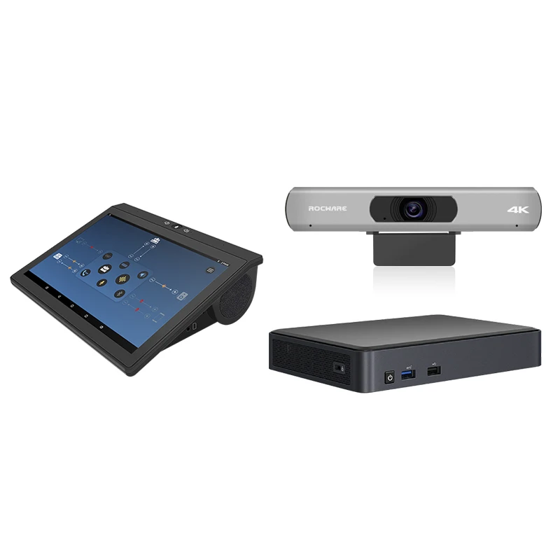 Многосайт решение телеприсутствия с автоматической рамкой 4 К ультра HD USB-камера 10 1 дюймовым контроллером сенсорным экраном и IP-телефоном
