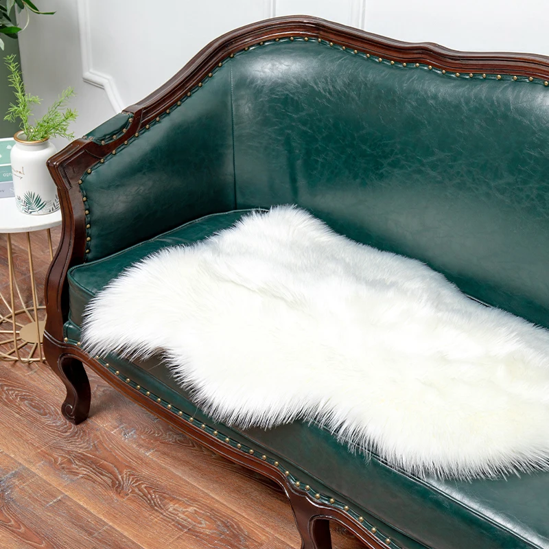 new wholesale hot selling modern handmade living room carpet rabbit faux fur rug carpet pink and blue color