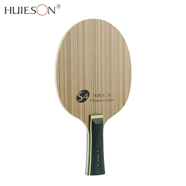 HUIESON OEM Custom Logo 5 Layer Pure Wood Professional table tennis Blade Bat Table tennis Racket