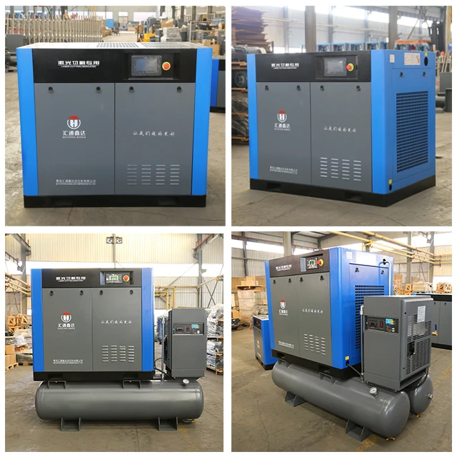 Combined 8 30bar Booster All-in-one Air Tanks Screw Air Compressors With Dryer For Sale