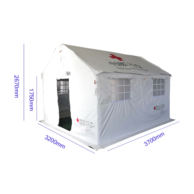 Red Cross Society  of China Cotton Relief Tent 12Square Meter Oxfrod tent Disasterdouble-layer disaster relief tent
