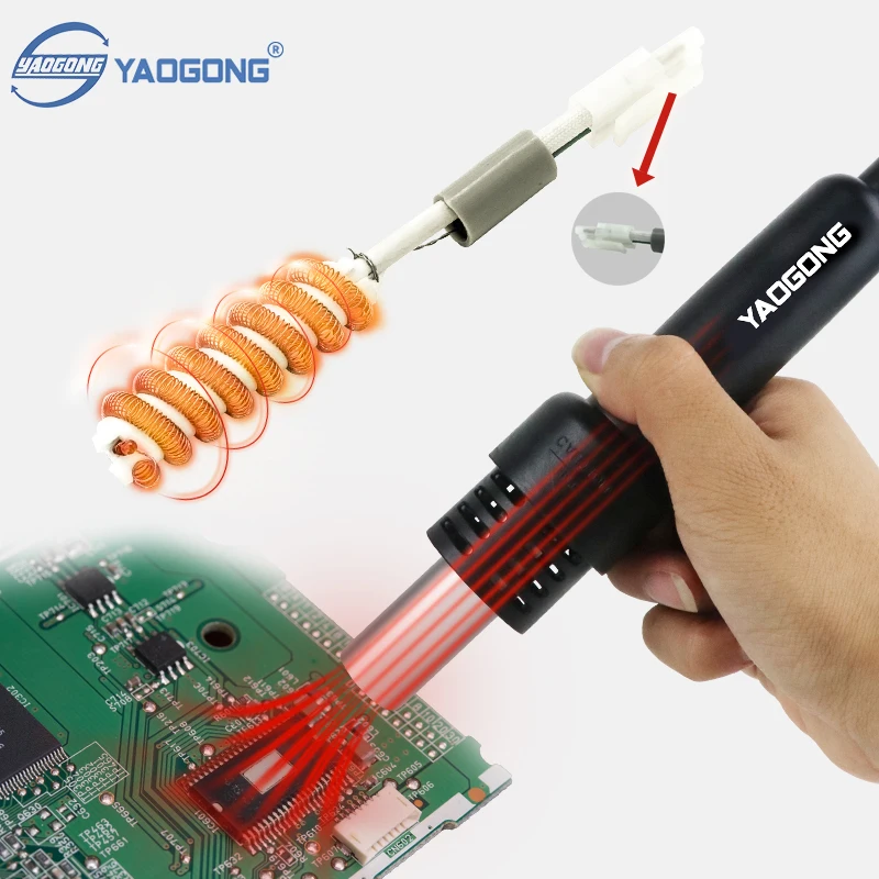 YAOGONG 852 2 in1 Adjustable Constant Temperature Mobile Phone Repair Welding Electric Soldering Iron Rework Station