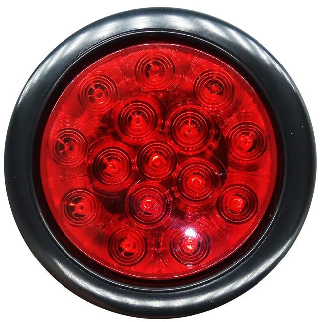 12V High quality led 3 years warranty 4 inch round stop turn tail light for automobile race