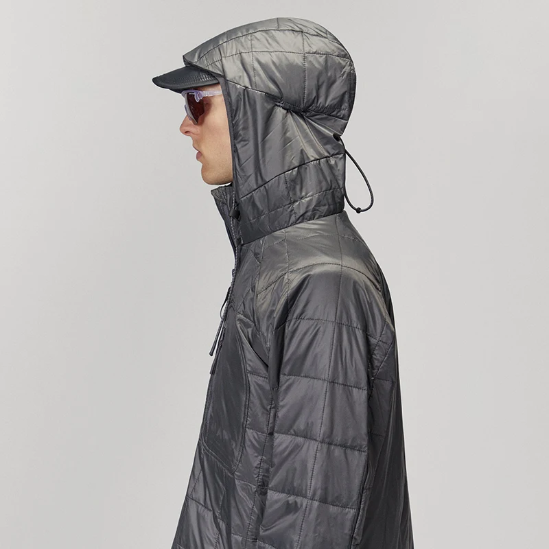 Custom Ultralight Eco-down Packable Jacket Internal Stowebag Transforms Jacket