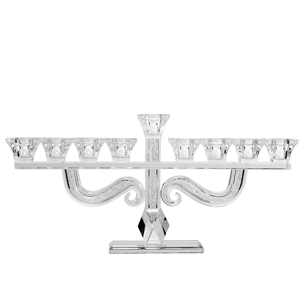 Wholesale Price home goods crystal candle holder table decorative Candelabra Crystal Table