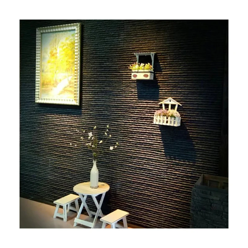 Artificial exterior stone veneer wall panels