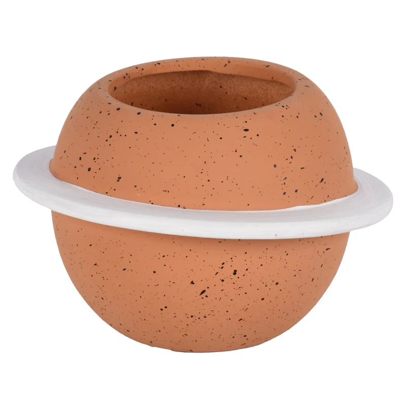 Personality Ceramic Nordic Geometric Planet Flowerpot Green Plant