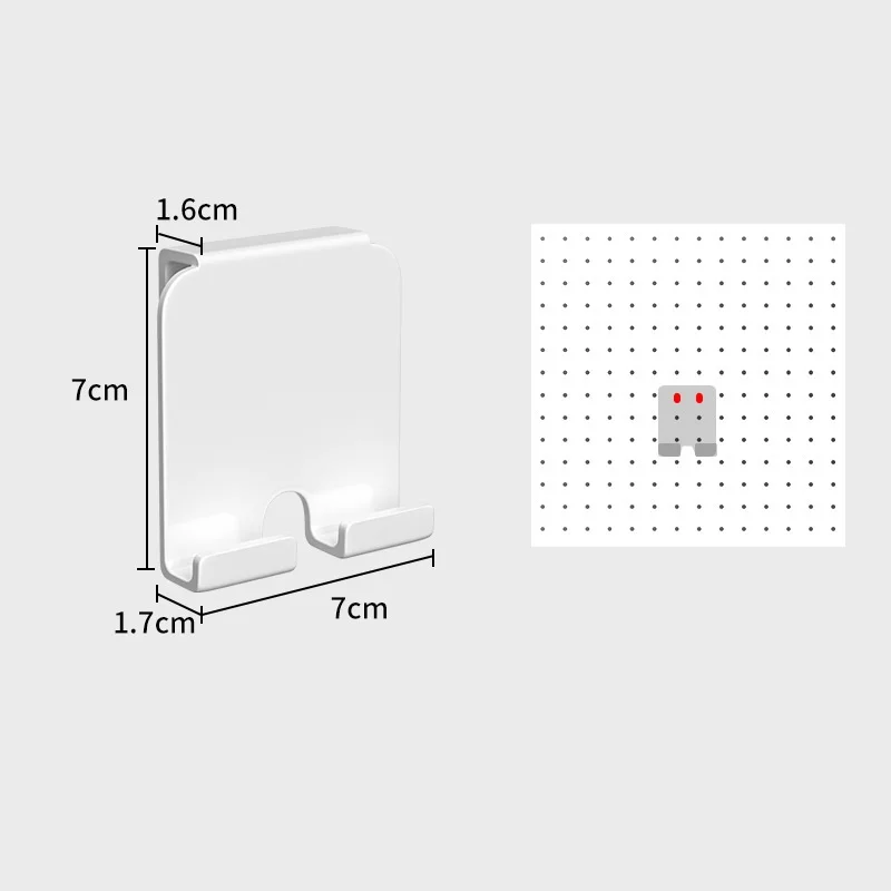 Various Tool Organization Tray Metal Desk Pegboard Phone Holder with Locks Steel Office Organizer Bins Assortment Table Storage