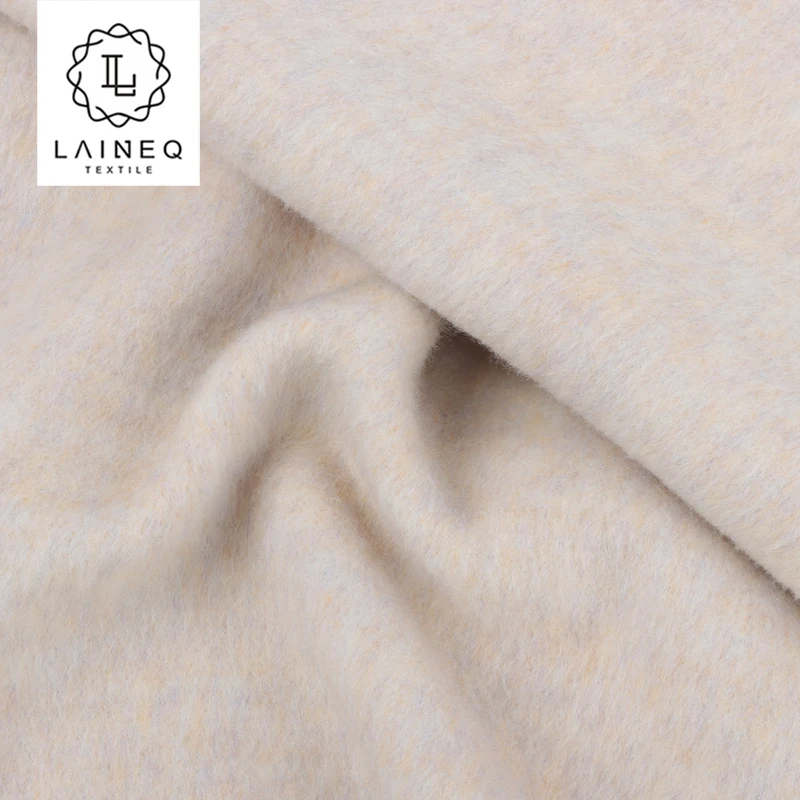 Легкое тепло: новый продукт 5% шерсти альпаки 95% двухлицый длинноволосый Альпака смешанный цвет шерстяной ткани для пальто